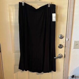 Catherines Classic Black A-Line Skirt